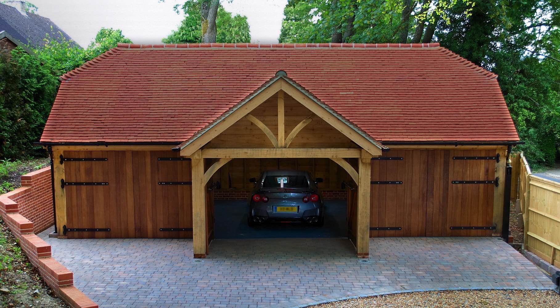 Oak Garages Traditional Oak Garages Gallery Extrawide Frames 0039